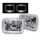 1986 Hyundai Excel White Halo Sealed Beam Projector Headlight Conversion