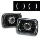 Chevy C10 Pickup 1980-1987 White LED Black Sealed Beam Projector Headlight Conversion