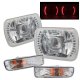 Toyota Tacoma 1995-2000 Red LED Projector Headlight Conversion and Bumper Lights