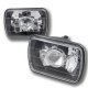 Isuzu Pickup 1984-1996 Black and Chrome Sealed Beam Projector Headlight Conversion