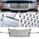 Chevy Silverado 3500 2003-2004 Chrome Front Grill Punch Style