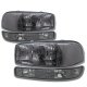 GMC Sierra 2500HD 2001-2006 Smoked Clear Headlights and Bumper Lights