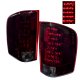 GMC Sierra 3500HD Dually 2007-2014 LED Tail Lights Red Smoked