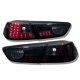 Mitsubishi Lancer 2008-2015 LED Tail Lights Black Smoked