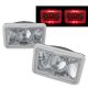 Dodge Dakota 1987-1990 Red Halo Sealed Beam Projector Headlight Conversion