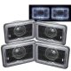 Chrysler Laser 1984-1986 Halo Black Sealed Beam Projector Headlight Conversion Low and High Beams