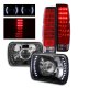 Nissan Hardbody 1986-1997 Black Projector Headlights LED and LED Tail Lights