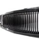 GMC Suburban 1994-1999 Black Front Grill and LED DRL Headlights Set