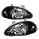 Honda Del Sol 1993-1997 JDM Black Euro Headlights