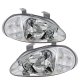 Honda Del Sol 1993-1997 Clear Euro Headlights