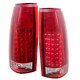 GMC Sierra 3500 1994-2000 Headlights and LED Tail Lights Red Clear