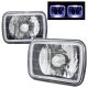 1986 Hyundai Excel Black 7 Inch Halo Sealed Beam Headlight Conversion