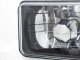 Dodge Charger 1984-1986 Black Chrome Sealed Beam Headlight Conversion Low and High Beams