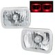 Acura Integra 1986-1989 Red Halo Sealed Beam Headlight Conversion