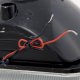 Pontiac Fiero 1984-1988 Red Halo Black Chrome Sealed Beam Headlight Conversion