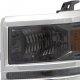 Chevy Silverado 1500 2014-2015 Smoked Headlights LED DRL