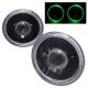 Ford Bronco 1969-1978 Green Halo Black Sealed Beam Projector Headlight Conversion