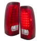 Chevy Silverado 1500HD 2001-2002 LED Tail Lights Red and Clear