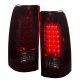 Chevy Silverado 1500HD 2001-2002 LED Tail Lights Red and Smoked