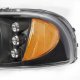 GMC Sierra 2500HD 2001-2006 Black Headlights LED Daytime Running Lights