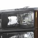 GMC Sierra 3500HD 2007-2013 Black Headlights