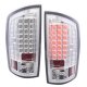 Dodge Ram 2500 2007-2009 LED Tail Lights Chrome Clear