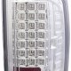 Dodge Ram 2500 2007-2009 LED Tail Lights Chrome Clear