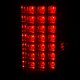 Dodge Ram 2007-2008 LED Tail Lights Red Smoked