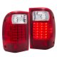 Ford Ranger 2001-2005 LED Tail Lights Red Clear