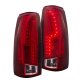 Chevy 3500 Pickup 1988-1998 LED Tail Lights Red Clear