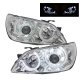 Lexus IS300 2001-2005 Black Grille and Chrome Projector Headlights Halo LED