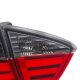 BMW E90 Sedan 3 Series 2005-2008 Tube LED Tail Lights Red Smoked