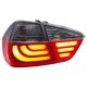 BMW E90 Sedan 3 Series 2005-2008 Tube LED Tail Lights Red Smoked