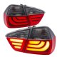 BMW E90 Sedan 3 Series 2005-2008 Tube LED Tail Lights Red Smoked