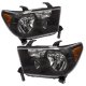 Toyota Tundra 2007-2013 Black Euro Headlights