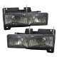 GMC Sierra 3500 1988-1998 Smoked Euro Headlights