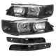 Nissan Maxima 1995-1999 Black JDM R34 Style Headlights Bumper Lights