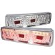 Ford Mustang 1987-1993 LED Tail Lights Chrome Clear