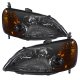 Honda Civic 2001-2003 Smoked Euro Headlights