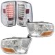 Dodge Ram 2500 2010-2018 Chrome Headlights and LED Tail Lights