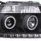 Lincoln Mark LT 2006-2008 Black Projector Headlights Halo LED DRL