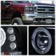 Ford Excursion 2000-2004 Smoked Halo Projector Headlights with LED