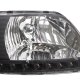 Ford Expedition 1997-2002 Black Chrome Headlights LED DRL