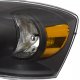 Dodge Ram 2500 2006-2009 Black Euro Headlights