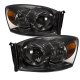 Dodge Ram 2006-2008 Smoked Euro Headlights