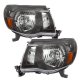 Toyota Tacoma 2005-2011 Black Headlights