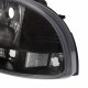 Dodge Dakota 1997-2004 Black Clear One Piece Headlights