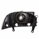 Dodge Dakota 1997-2004 Black Clear One Piece Headlights