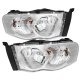 Dodge Ram 2002-2005 Chrome Clear Headlights