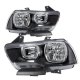 Dodge Charger 2011-2014 Black Clear Headlights